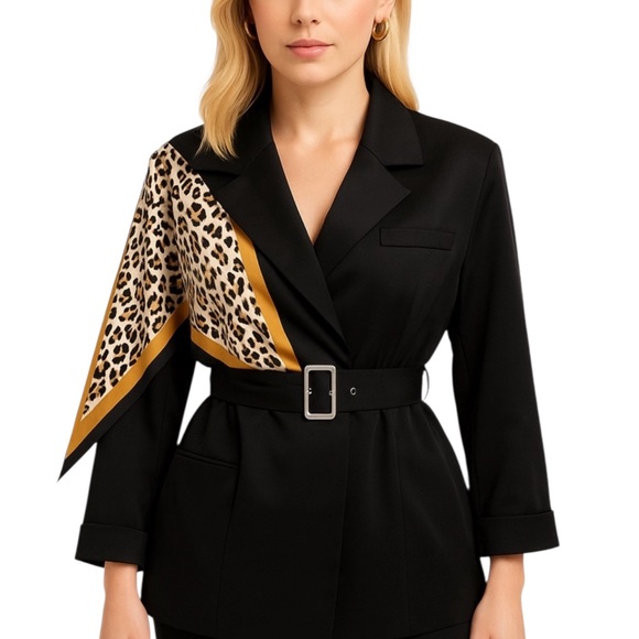 M Signature Label Collection Jackets & Blazers - Silk Scarf Jacket The Ashaunty